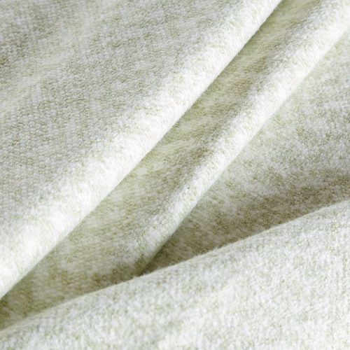 Пальтовый трикотаж 040-06036 бело-салатовый