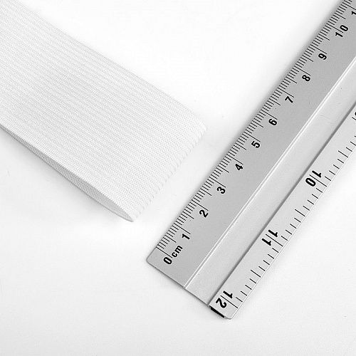 Лента эластичная 40 мм вязаная 0040-01 белый