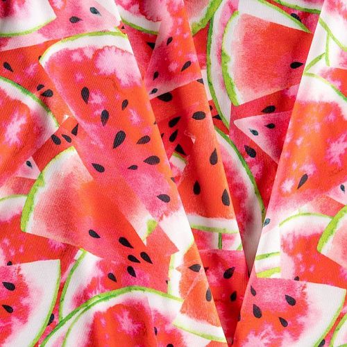 Лайкра К33-110 белый принтованный