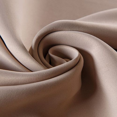 Ткань портьерная L-300 см негорючая блэкаут 10-02-13691 бежевый однотонный