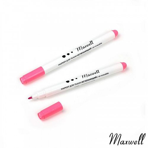 Маркер Maxwell для ткани исчезающий 1 мм MAX-AP10 розовый