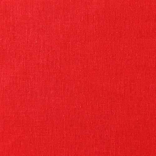 Лен-вискоза 035-08430 ярко-красный однотонный