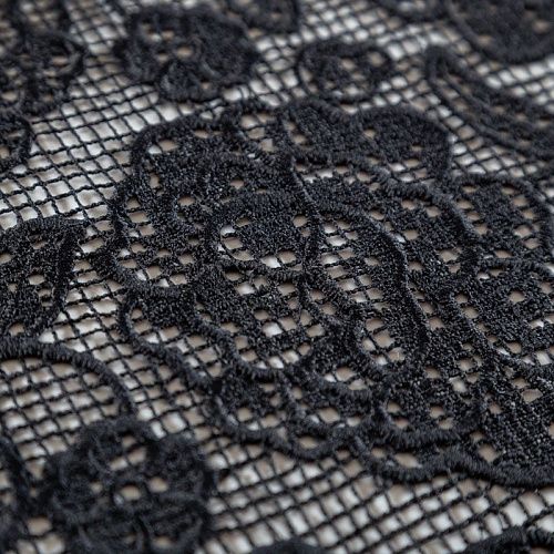 Гипюр-макраме К23-116 черный