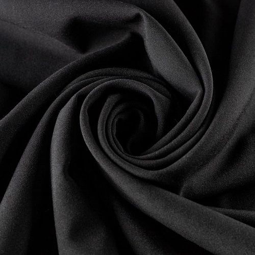 Ткань костюмно-плательная К33-348 черный однотонный