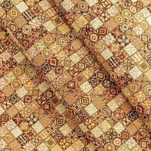 Гобелен гостиный 513-02-24 коричневый мозаика