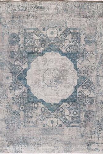 Ковер прямоугольный 200х290 см Woolknot Craft MT069 темно-серый/синий