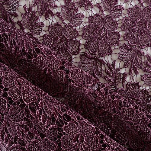 Гипюр-макраме К03-550 сливовый 