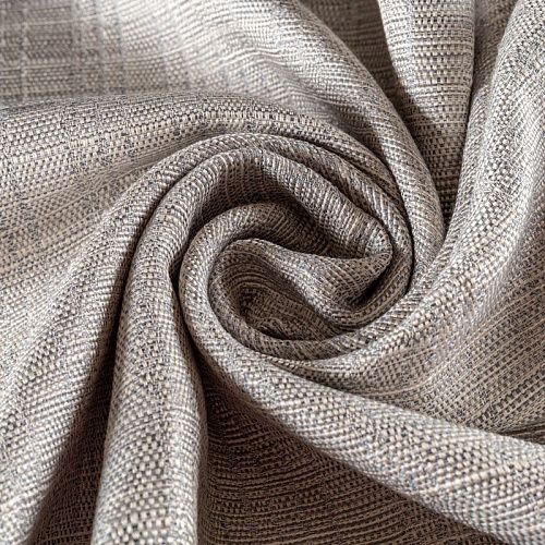 Ткань портьерная лен h-300 см 05-02-00330 серо-голубой однотонный