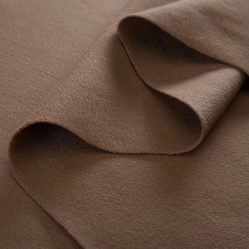 Ткань пальтовая Loro Piana 022-19239 бежево-коричневый однотонный