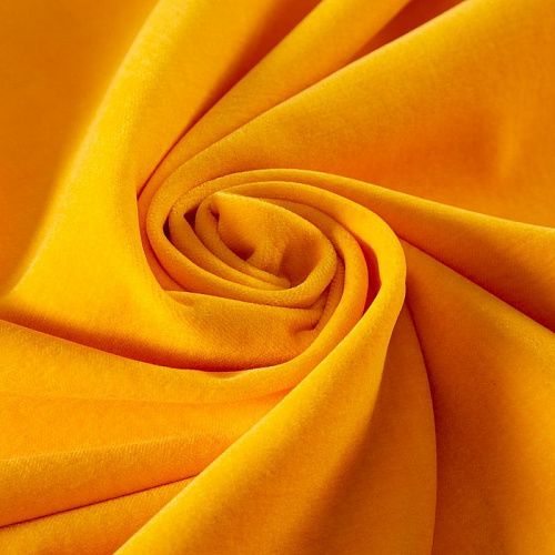 Бархат хлопковый стрейч 002-20537 желтое золото