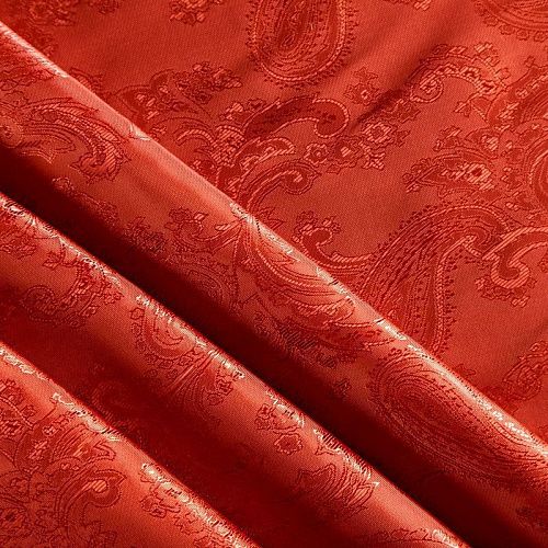 Ткань подкладочная 045-04278 терракотовый жаккардовый