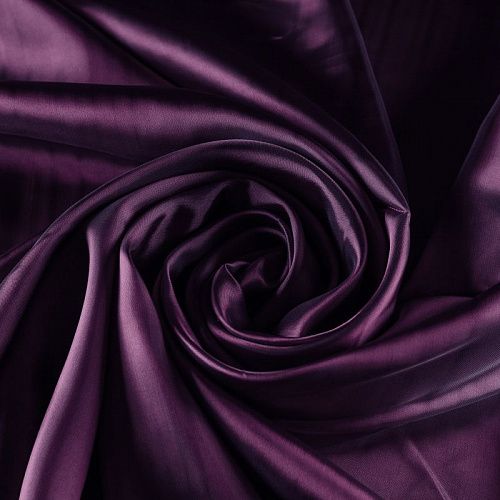 Ткань подкладочная К21-860 баклажановый однотонный