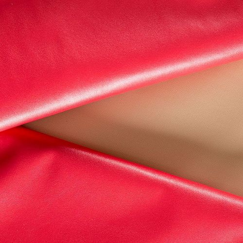 Экокожа К05-562 кораллово-красный однотонный