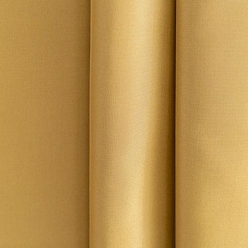 Ткань портьерная тафта h-290 см Т144-02-119 светло-горчичный однотонный