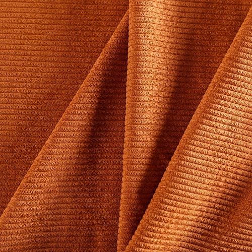 Вельвет 008-06497 жженый апельсин однотонный