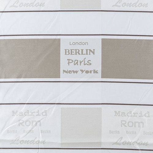 Ткань портьерная жаккард Т476-02-08 бежево-белый