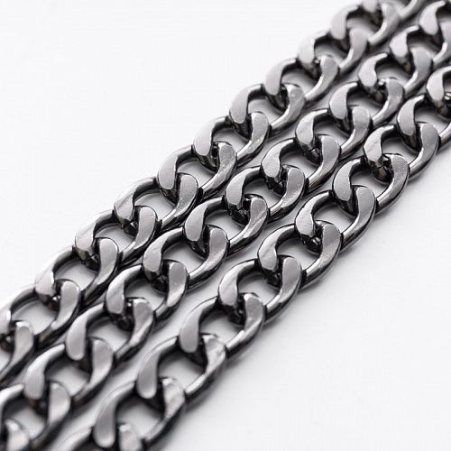 Цепь декоративная 8 мм металл 34-8-под никель 