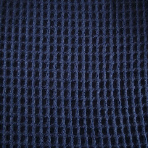 Полотно вафельное Бохо 007-18357 пыльно-синий однотонный