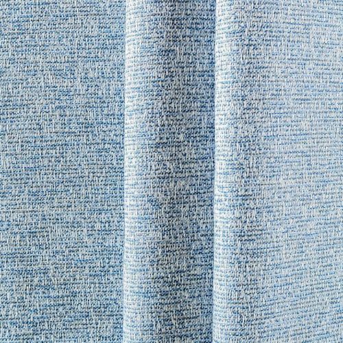 Ткань портьерная жаккард 05-02-01717 серо-синий меланж