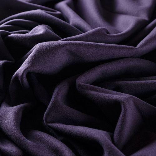 Ткань пальтовая 040-05059 баклажановый однотонный