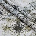 Хлопок 063-16109 белый принтованный