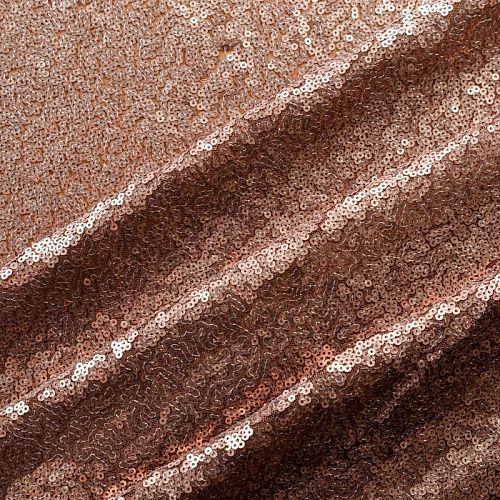 Пайетки на сетке 055-02839 молочный шоколад однотонный