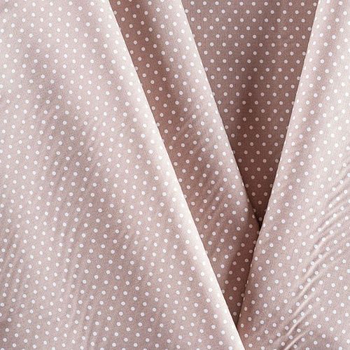 Хлопок 063-01303 бежевый принтованный