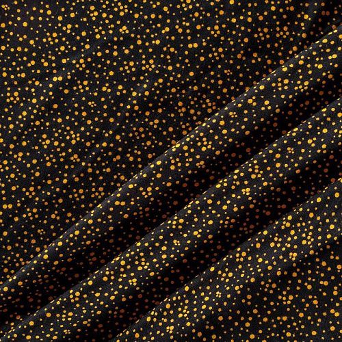 Твил-штапель 069-04605 черный принтованный