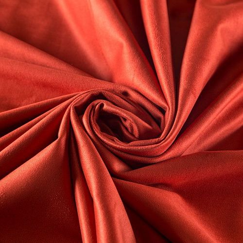 Замша искусственная К25-108 терракотовый однотонный