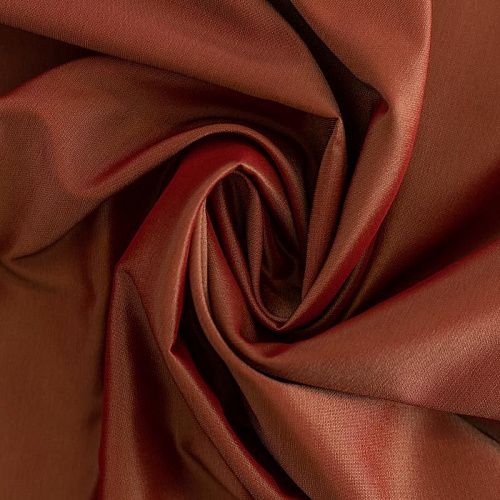 Ткань портьерная тафта h-295 см Т371-02-101 медно-красный однотонный