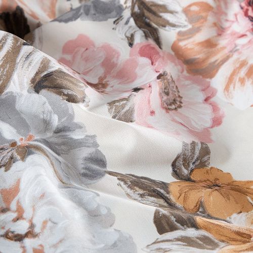 Ткань с водо- и грязеотталкивающей пропиткой 22-02-20741 молочный принтованный