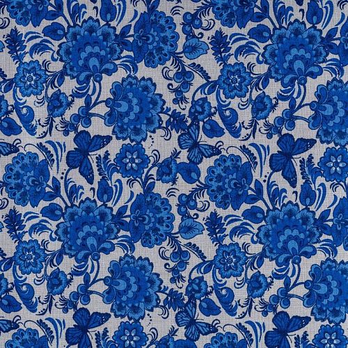 Бязь 007-00687 белый принтованный