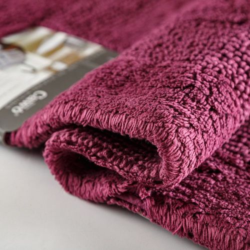 Коврик для ванной комнаты 70х120 см CAWO UNI 1000-815 сливовый