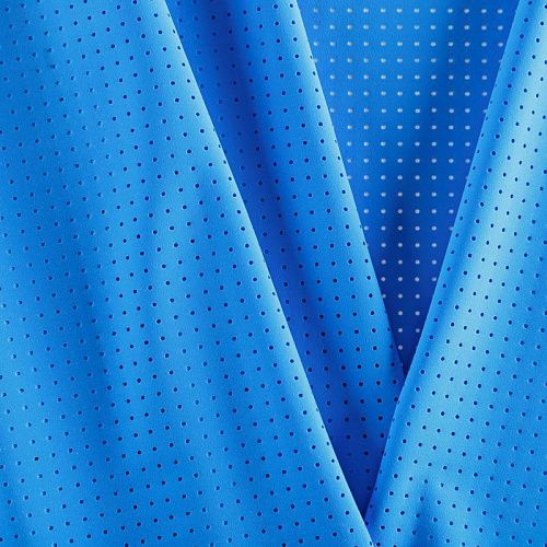 Лайкра с перфорацией 005-06253 синий электрик однотонный