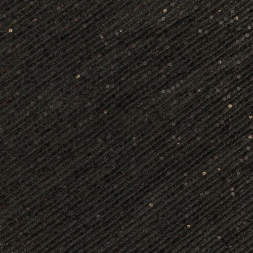 Трикотаж гофре 1120-341-056-0026 черный с пайетками