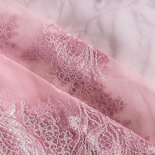 Гипюр К03-562 розовый антик